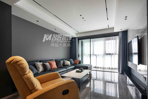 嘉興市鴻宸逸庭現(xiàn)代簡(jiǎn)約風(fēng)格三居室裝修案例